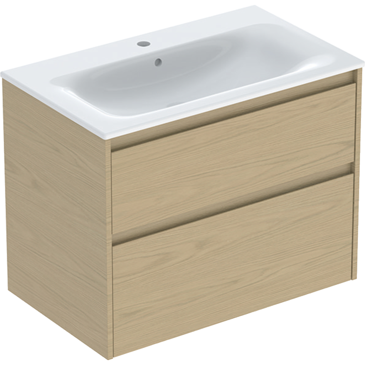 Geberit Selnova Square lavabo con armadietto 80 cm rovere 504.139.PS.1