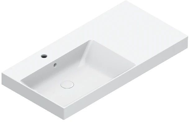 Catalano Zero lavabo 100x50 cm rettangolare a parete-da incasso-sottopiano bianco lucida 0121041001