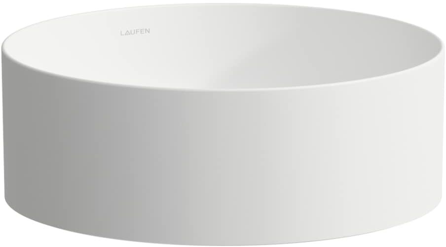 Laufen Living lavabo 37x37 cm rotonda da appoggio bianco opaca H8114357571121