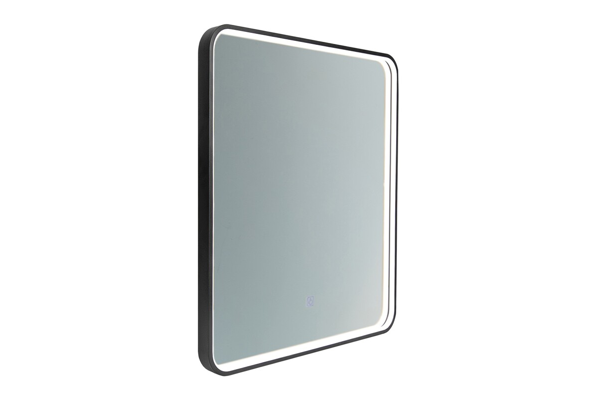 Comad Vega specchio 65x80 cm rettangolare con illuminazione nero VEGA LU LED 65