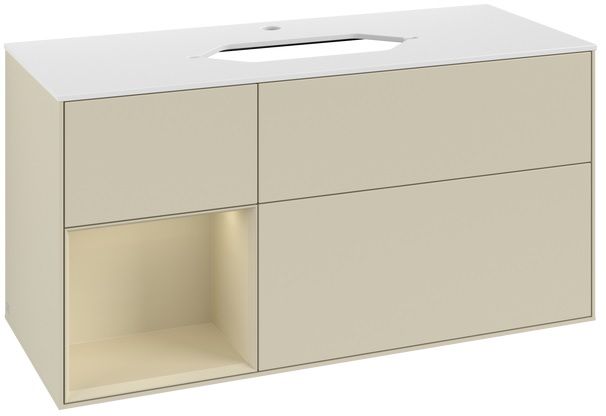 Villeroy & Boch Finion armadietto 120x50.1x60.3 cm sottolavabo sospeso bianco -rovere F291PCGF