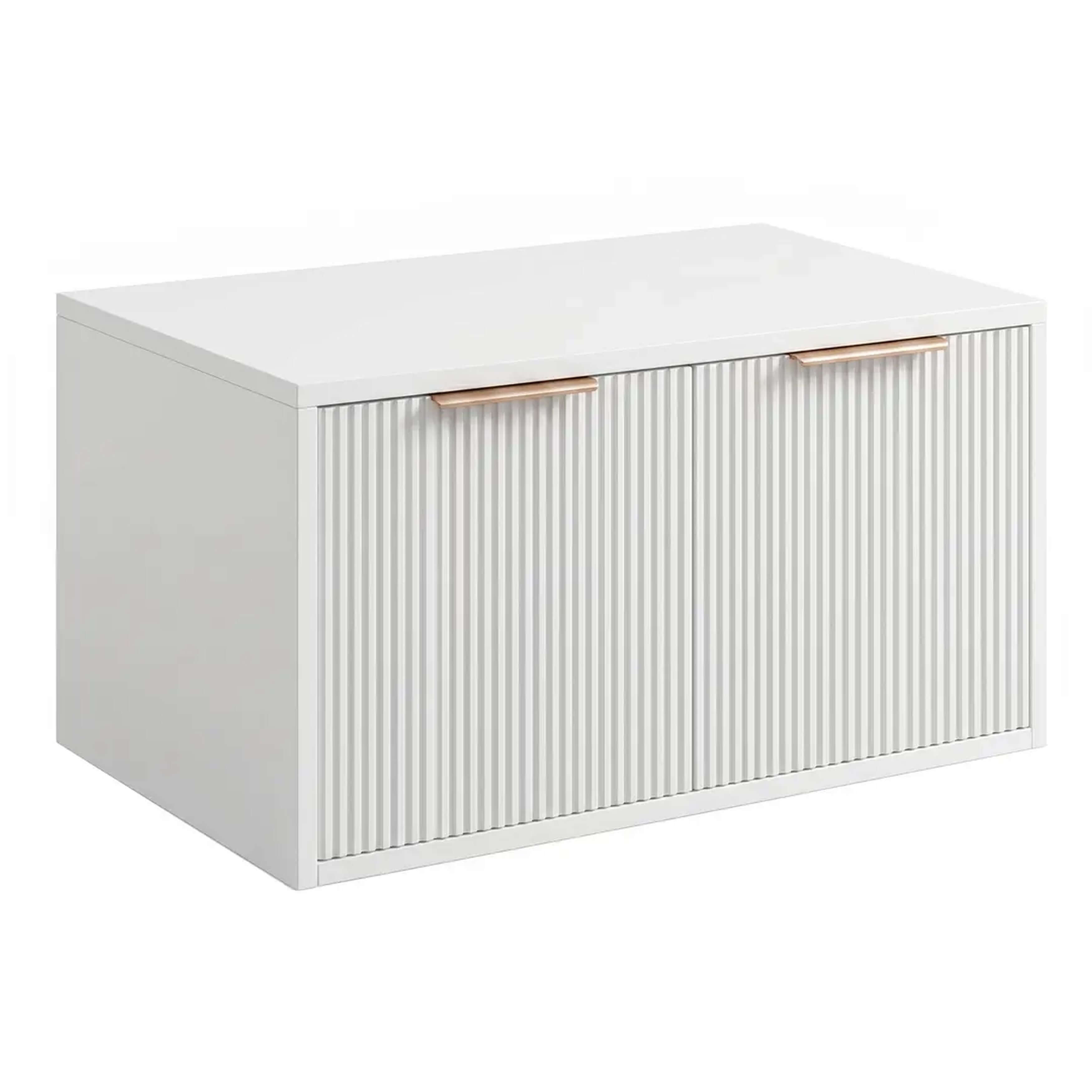 Rea Core armadietto 80x47x40 cm sottolavabo sospeso bianco REA-M0401