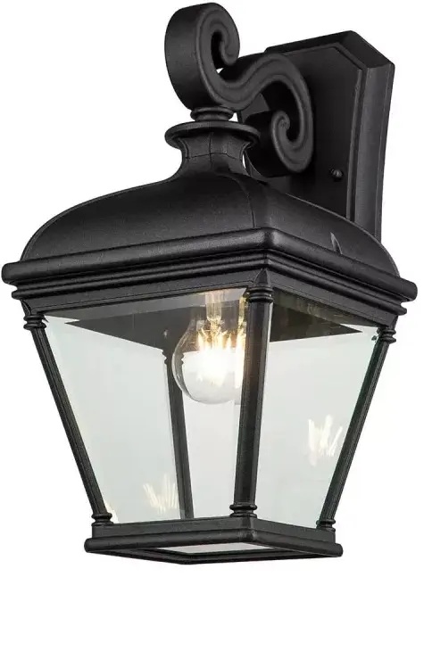 Elstead Lighting Bayview lampada da parete per esterni 1x60 W nero BAYVIEW-2L-BK