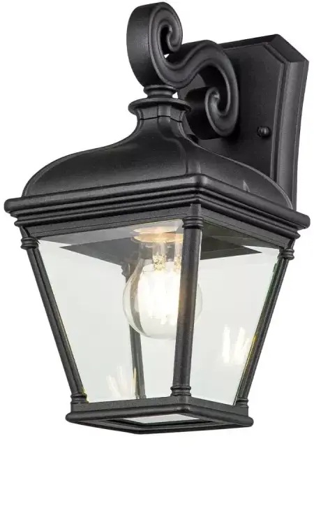 Elstead Lighting Bayview lampada da parete per esterni 1x60 W nero BAYVIEW-2M-BK