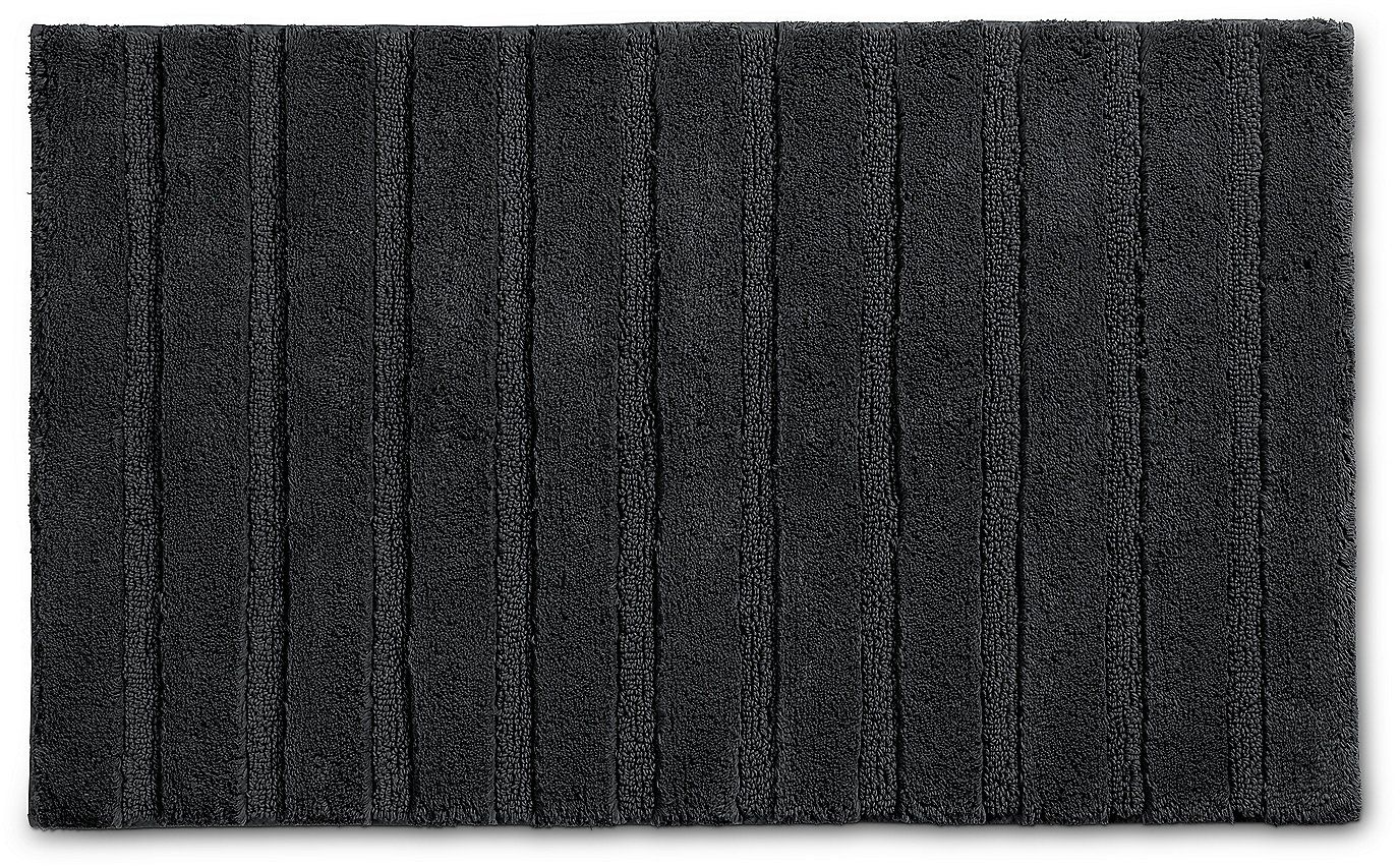Kela Megan tappetino da bagno 80x50 cm rettangolare nero 24713