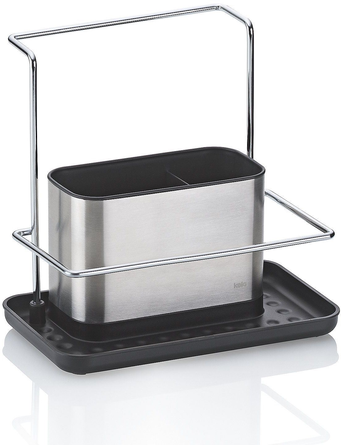 Kela Palita organizer 20x11.5x19 cm nero-acciaio 12156