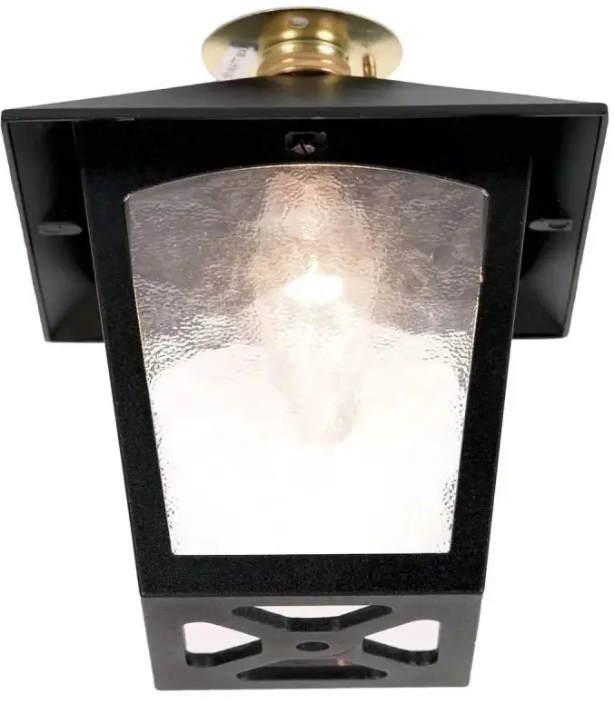 Elstead Lighting York lampada da soffitto per esterni 1x60 W nero BL6C-BLACK