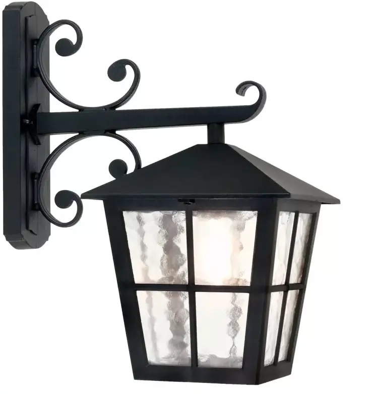 Elstead Lighting Canterbury lampada da parete per esterni 1x60 W nero BL52M-BLACK
