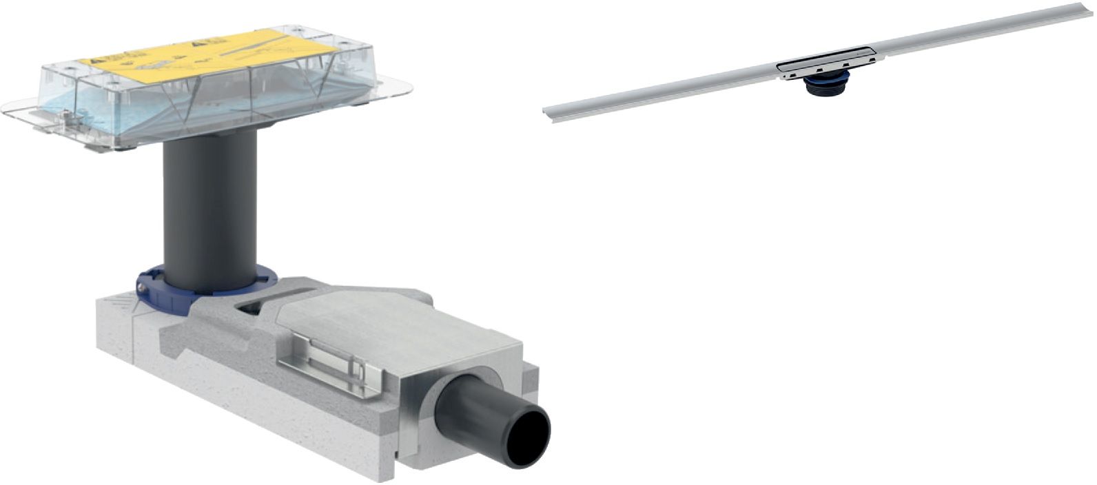 Set canalina lineare Geberit CleanLine 154.502.KS.1, scarico per doccia Geberit CleanLine 154.152.00.1