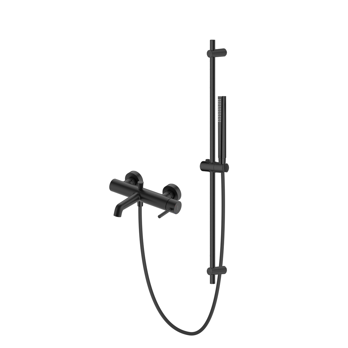 Set rubinetto per vasca e doccia Oltens Molle 34112300, asta doccia Oltens Alling 37300300, 37102300, 37200300