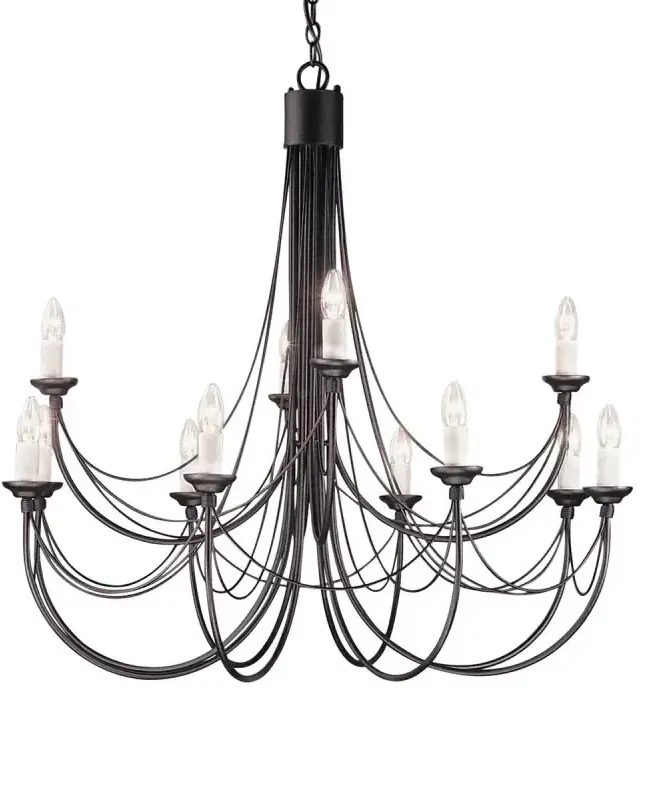 Elstead Lighting Carisbrooke lampada sospesa x60 W nero CB12-BLACK