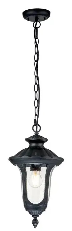 Elstead Lighting Chicago lampada sospesa 1x60 W nero CC8-S-BK