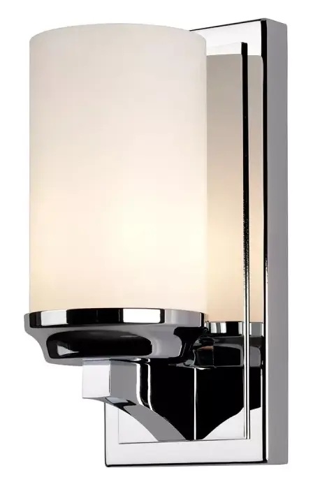 Elstead Lighting Amalia lampada da parete 1x3 W cromo FE-AMALIA1-SBATH