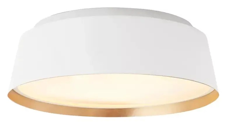 Elstead Lighting Asher plafoniera 3x40 W bianco-oro FE-ASHER-3F-WHT