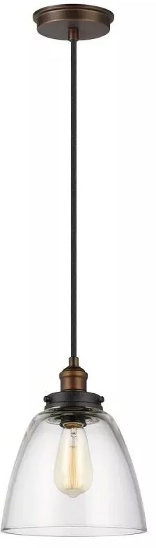 Elstead Lighting Baskin lampada sospesa 1x60 W ottone FE-BASKIN-P-B-BR