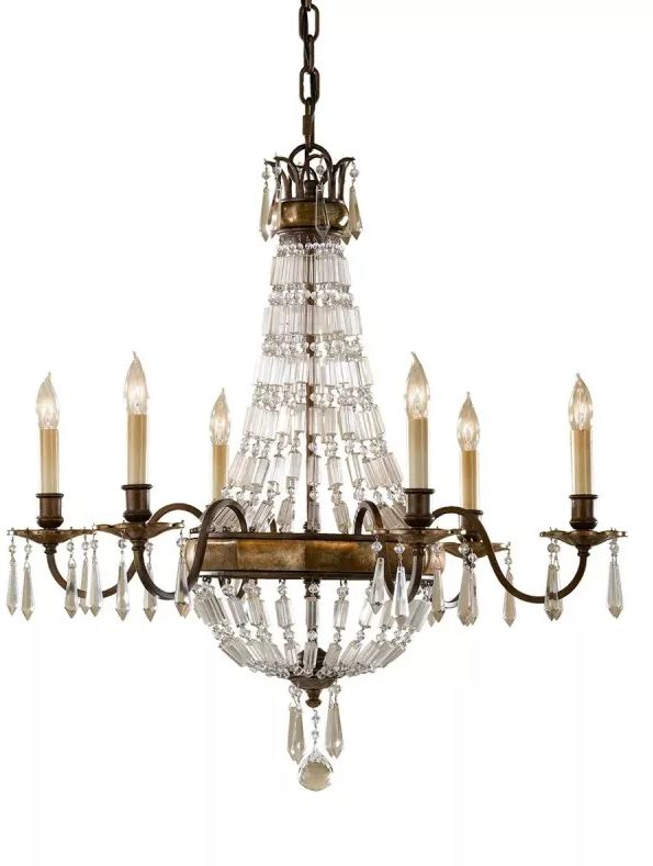 Elstead Lighting Bellini lampada sospesa 6x60 W marrone FE-BELLINI6