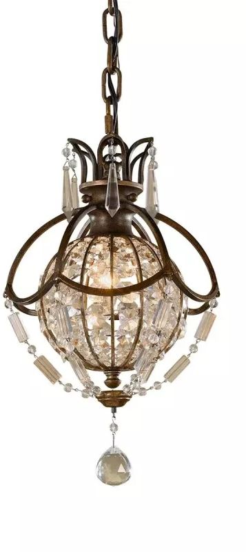 Elstead Lighting Bellini lampada sospesa 1x60 W marrone FE-BELLINI-P