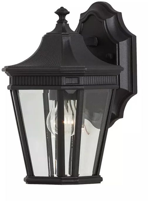 Elstead Lighting Cotswold Lane lampada da parete per esterni 1x60 W nero FE-COTSLN2-S-BK