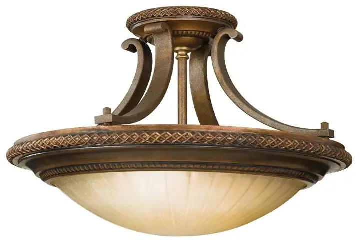 Elstead Lighting Kelham Hall lampada da soffitto 2x60 W oro -marrone FE-KELHAM-HALL-SF