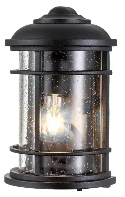Elstead Lighting Lighthouse lampada da parete per esterni 1x60 W nero FE-LIGHTHOUSE-7-BLK