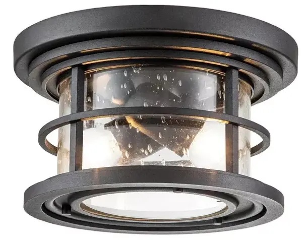Elstead Lighting Lighthouse plafoniera per esterni 2x60 W nero FE-LIGHTHOUSE-F-BLK