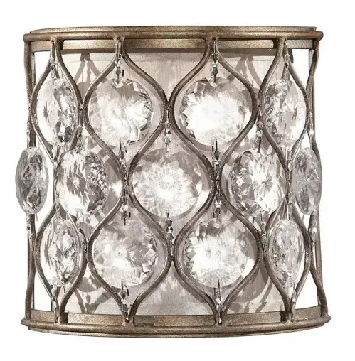 Elstead Lighting Lucia lampada da parete 1x40 W argento FE-LUCIA1