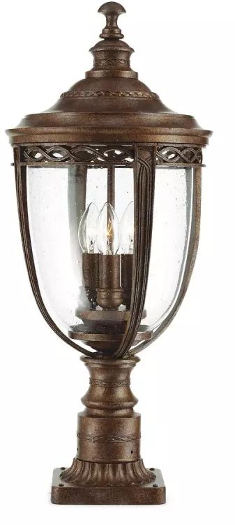 Elstead Lighting English Bridle lampada da terra per esterni 3x60 W marrone FE-EB3-L-BRB