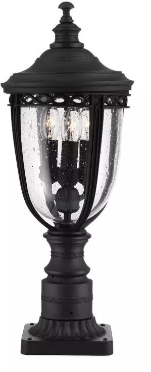Elstead Lighting English Bridle lampada da terra per esterni 3x60 W nero FE-EB3-M-BLK