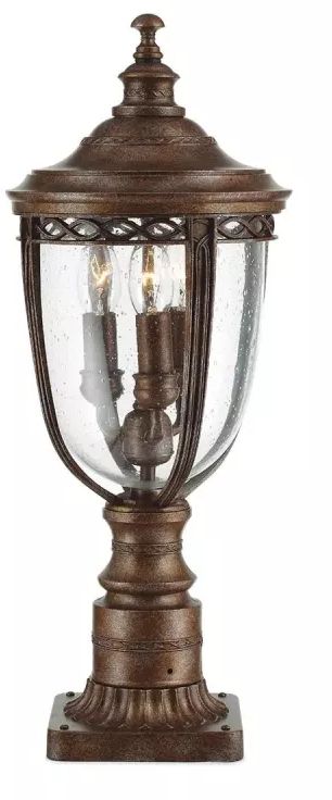Elstead Lighting English Bridle lampada da terra per esterni 3x60 W marrone FE-EB3-M-BRB
