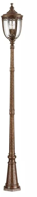 Elstead Lighting English Bridle lampada da terra per esterni 3x60 W marrone FE-EB5-L-BRB