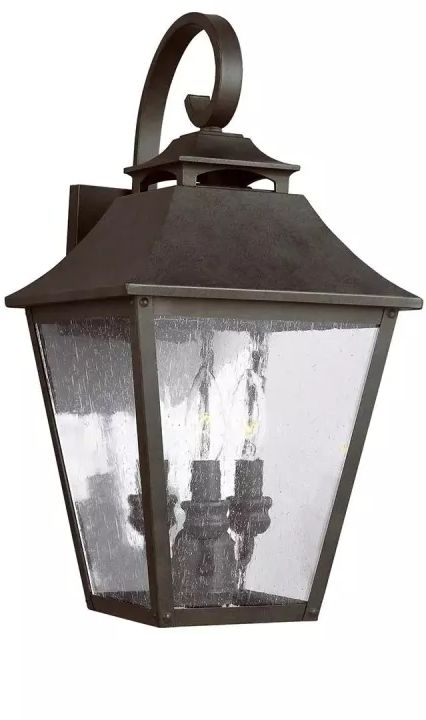 Elstead Lighting Galena lampada da parete per esterni 3x40 W marrone FE-GALENA2-L-SBL