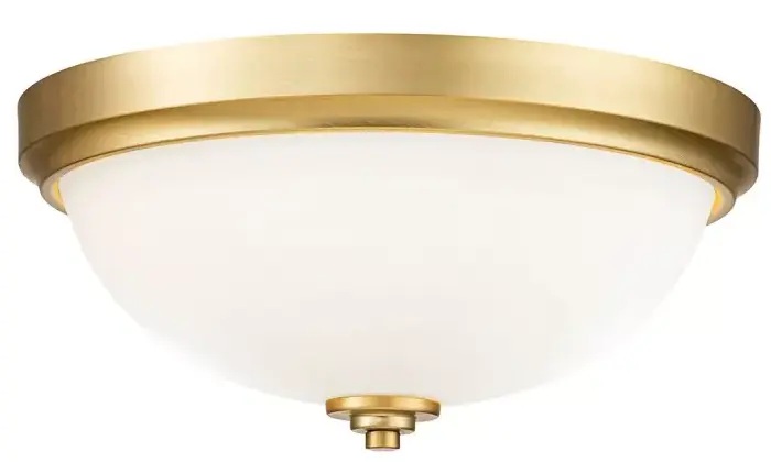 Elstead Lighting Malibu plafoniera 2x60 W ottone FE-MALIBU-F-BATH-BB
