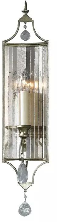 Elstead Lighting Gianna lampada da parete 1x40 W argento FE-GIANNA1
