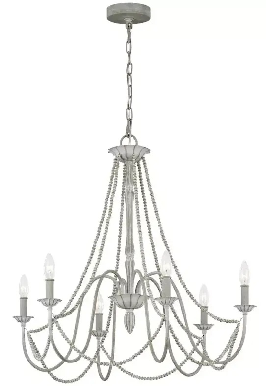 Elstead Lighting Maryville lampada sospesa 6x60 W grigio/cenere FE-MARYVILLE6