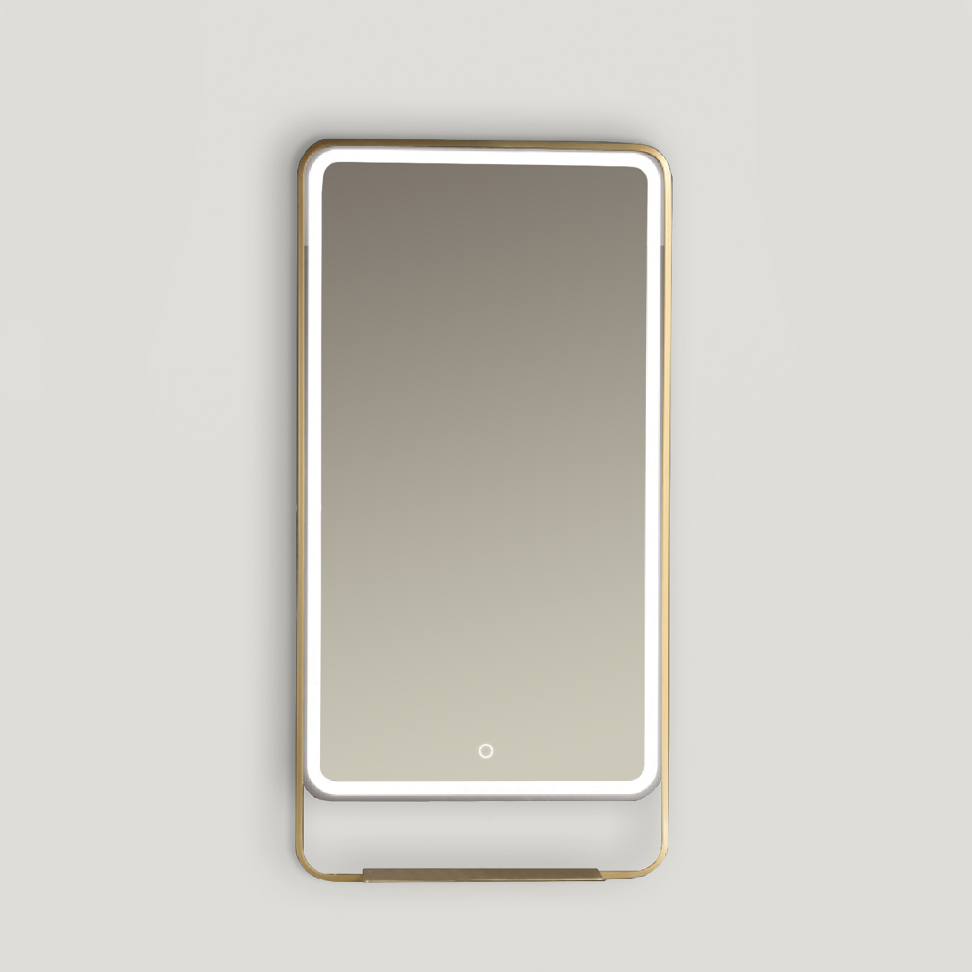 Ars Longa Venti specchio 55x110 cm rettangolare con illuminazione oro LED-VENTI55110-Z
