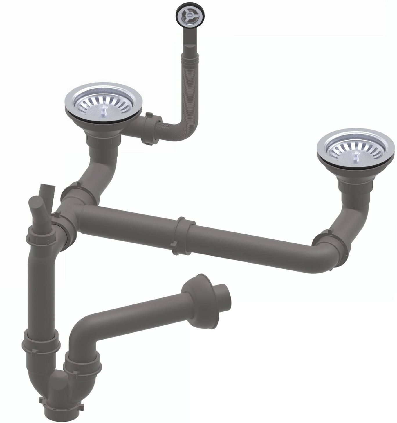 Ruvetti sifone per lavello 12SU2-P2A-BS