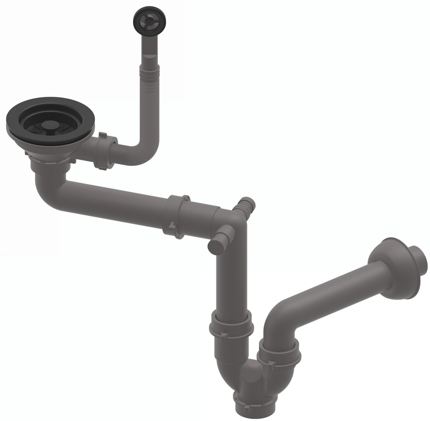 Ruvetti sifone per lavello 12SU1-P2A-MB