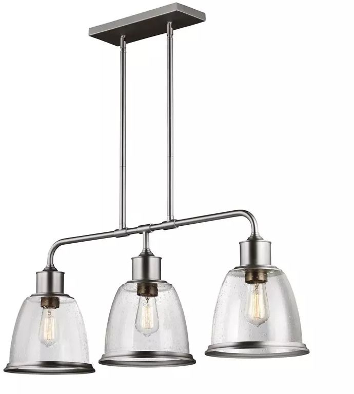 Elstead Lighting Hobson lampada da soffitto 3x60 W nichel FE-HOBSON-3P-SN