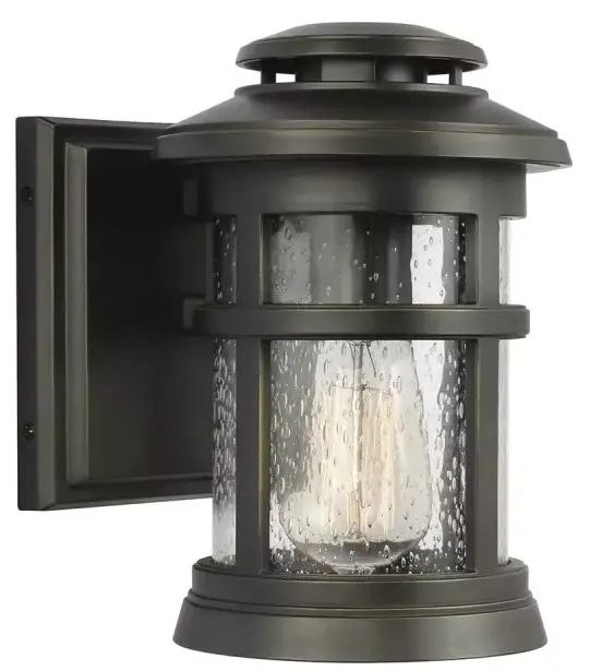 Elstead Lighting Newport lampada da parete per esterni 1x60 W marrone FE-NEWPORT-S-ANBZ