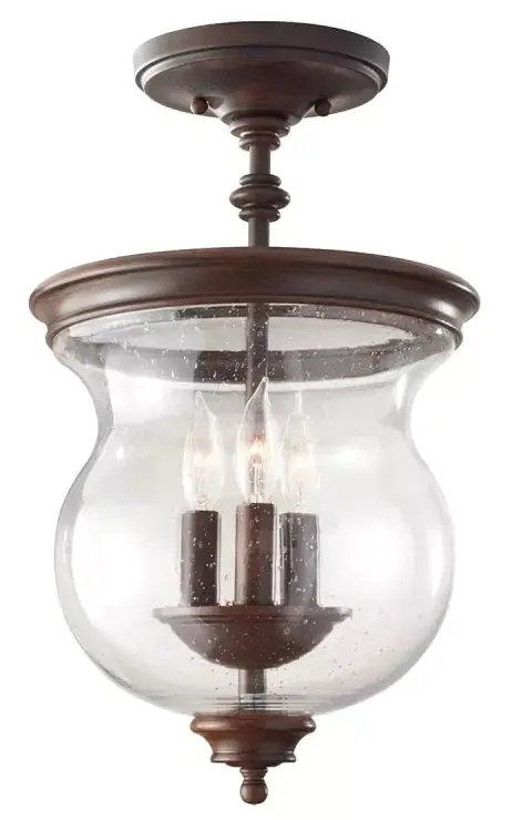 Elstead Lighting Pickering Lane lampada da soffitto 3x40 W marrone FE-PICKERING-LANE-SF