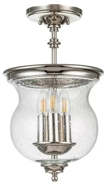 Elstead Lighting Pickering Lane lampada da soffitto 3x40 W nichel FE-PICKERING-LANE-SF-PN