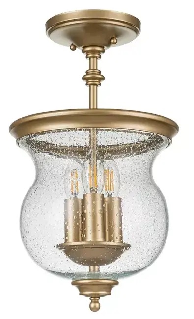 Elstead Lighting Pickering Lane lampada da soffitto 3x40 W ottone FE-PICKERING-LANE-SF-PNBR