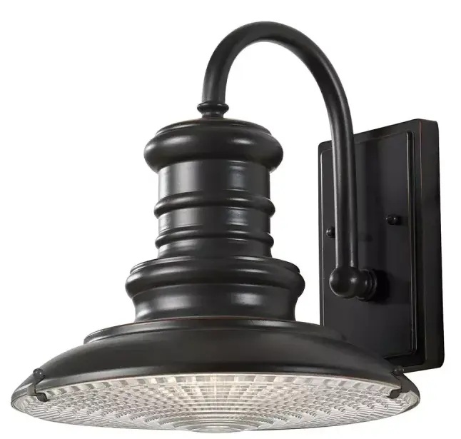 Elstead Lighting Redding Station lampada da parete per esterni 1x60 W marrone FE-REDDING2-M-RB