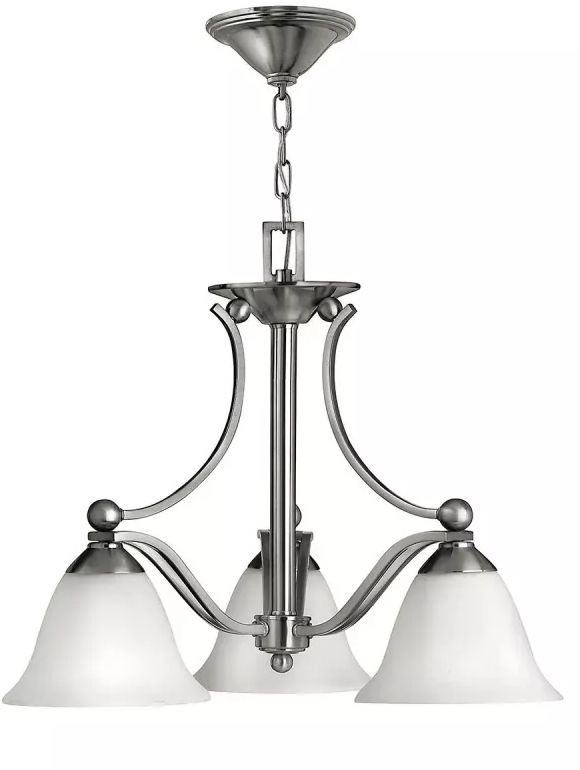 Elstead Lighting Bolla lampada sospesa 3x60 W nichel HK-BOLLA3