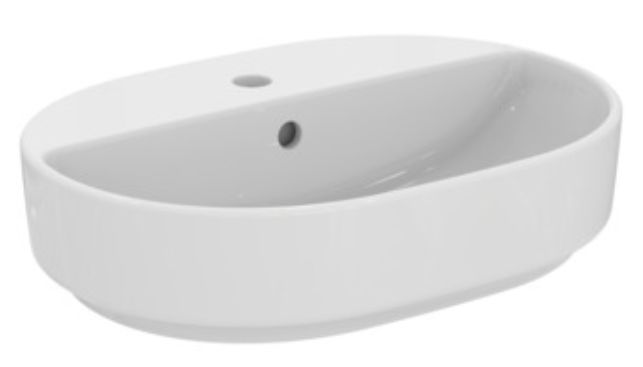 Ideal Standard i.Life O lavabo 55x40 cm ovale da appoggio bianco lucida T573401