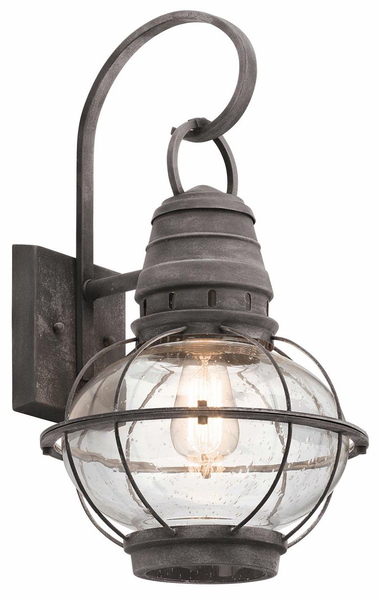 Elstead Lighting Bridge Point lampada da parete per esterni 1x60 W grigio KL-BRIDGEPOINT-L