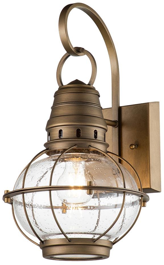 Elstead Lighting Bridge Point lampada da parete per esterni 1x60 W ottone KL-BRIDGEPOINT-M-NBR