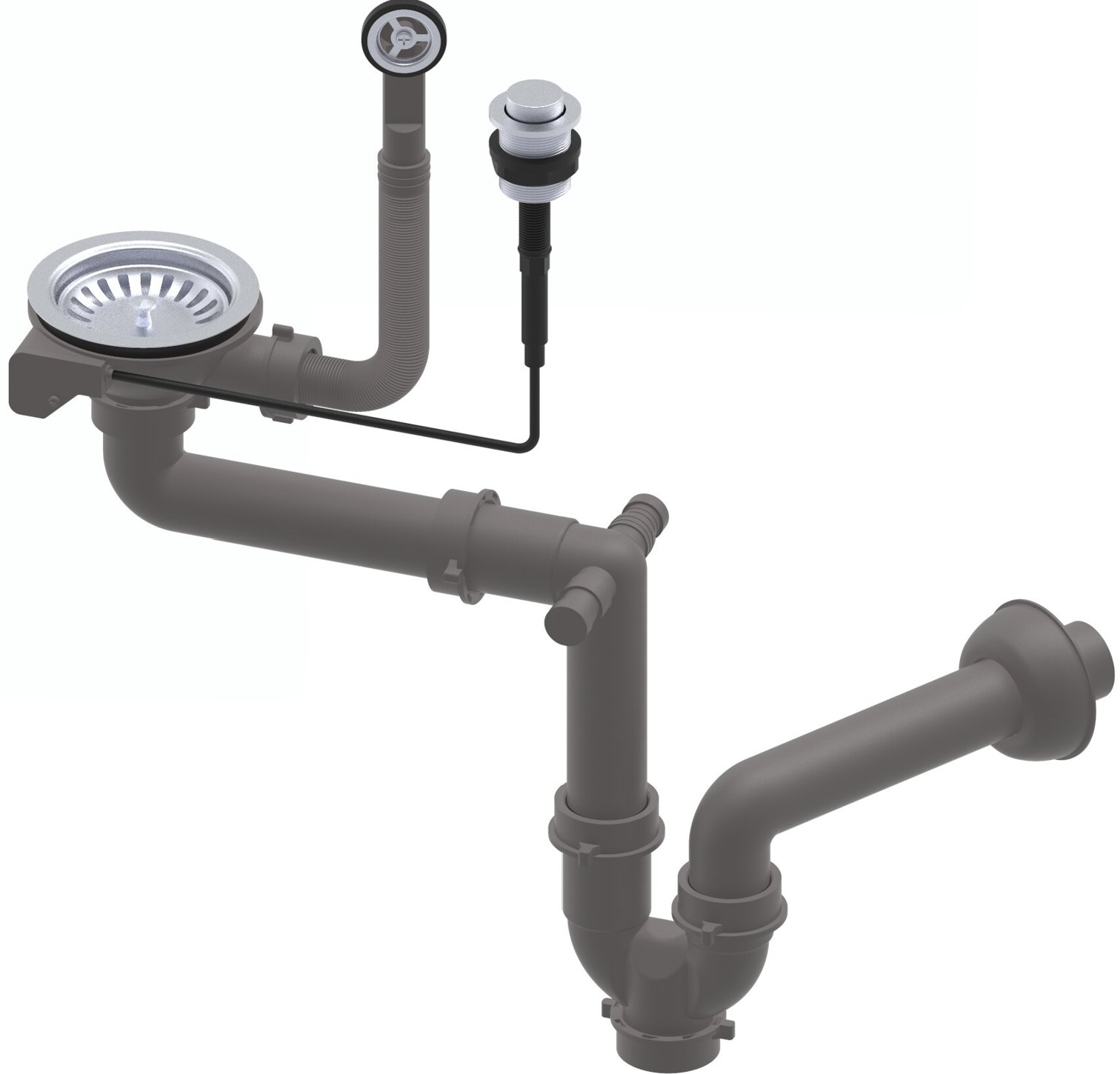 Ruvetti sifone per lavello 6004A-BS