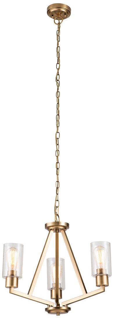 Elstead Lighting Deryn lampada sospesa 3x60 W ottone KL-DERYN3-NBR