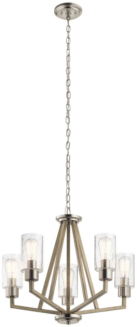 Elstead Lighting Deryn lampada sospesa 5x60 W grigio/cenere KL-DERYN5-DAG